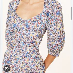 Isabel MARANT Leoniza Floral Print Dress FR34 $695